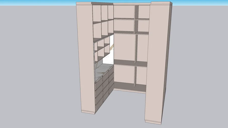 Closet em U | 3D Warehouse