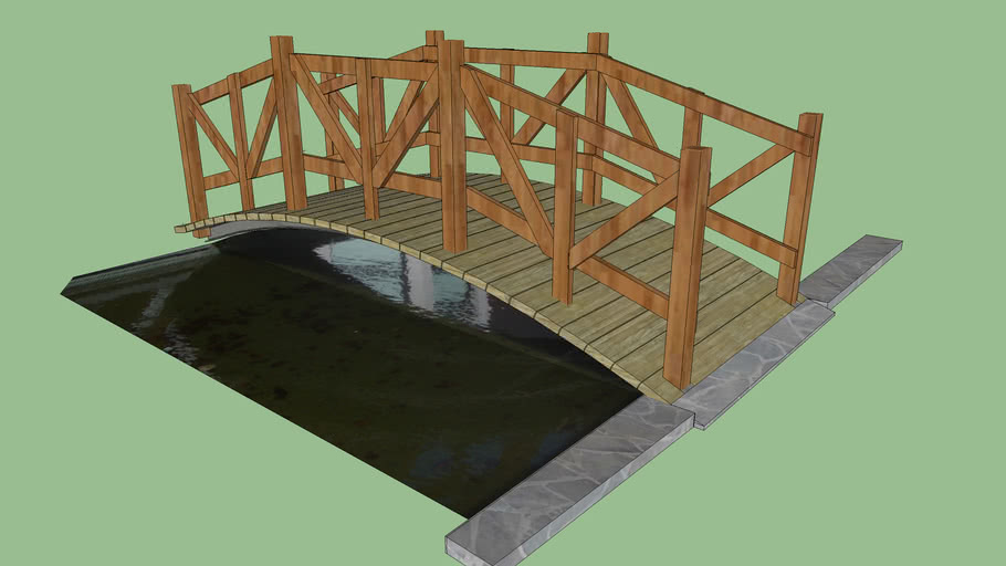 Small bridge over pond
