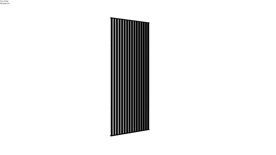 90° vertical louvers