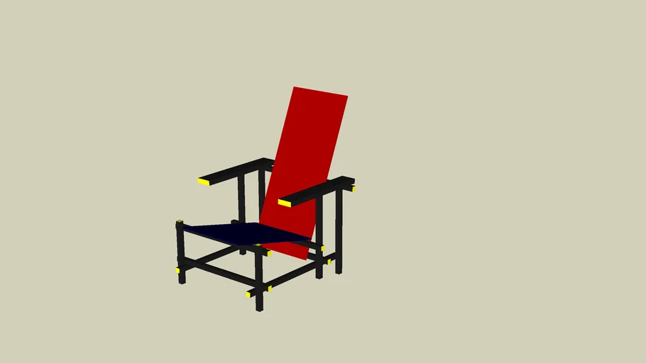 Rietveld Chair | 3D Warehouse