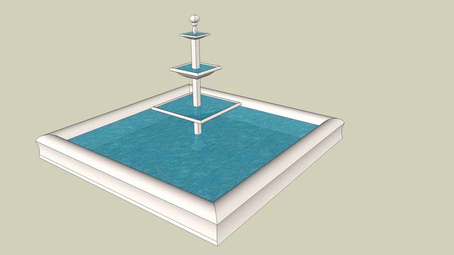 Square Fountain | 3D Warehouse