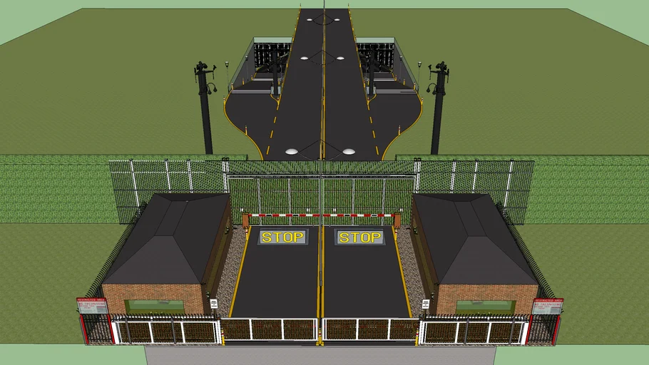High Security Entrance_V2 | 3D Warehouse