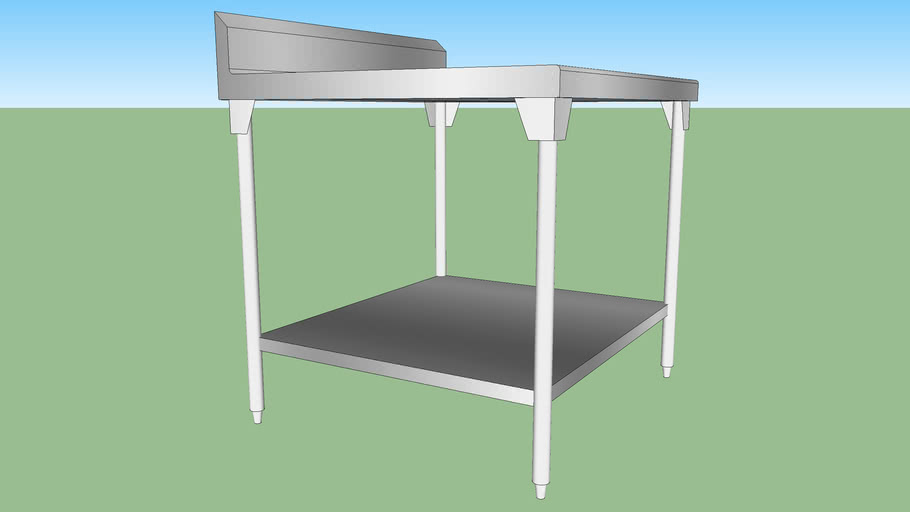 Industrial Table Stainless steel 3D Warehouse
