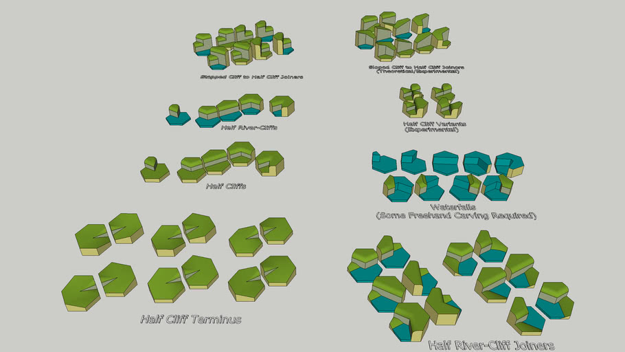 Half Cliff Collection 3D Warehouse