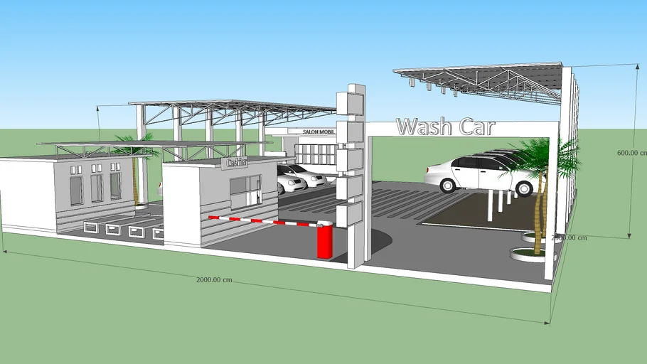 contoh desain 3d carwash<br/>