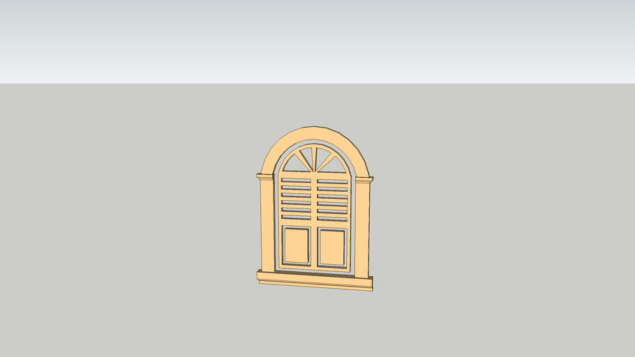 chi tiết cửa sổ giả | 3D Warehouse
