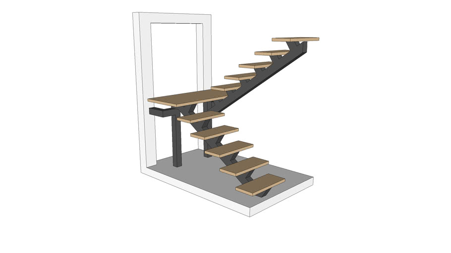 Stair case and window | 3D Warehouse