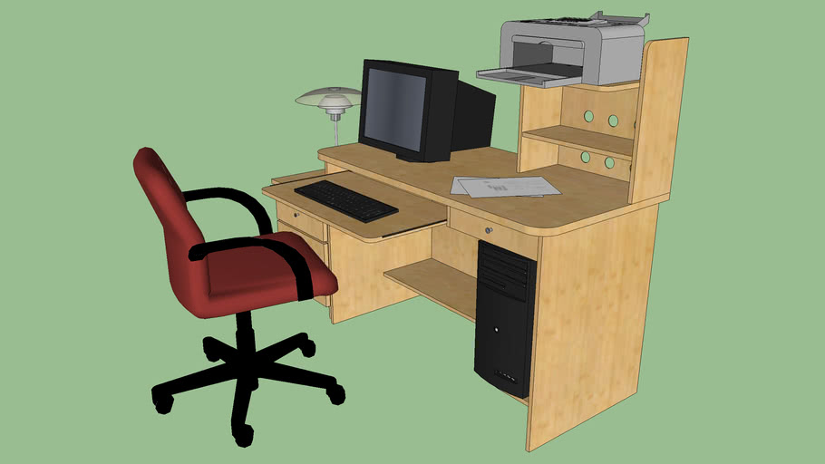 Computer table | 3D Warehouse