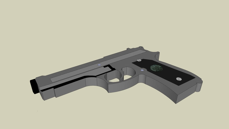 M-9 Beretta 9mm Pistol | 3D Warehouse