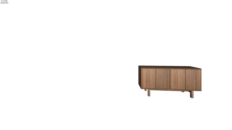 IKEA STOCKHOLM Sideboard, walnut veneer 3D Warehouse