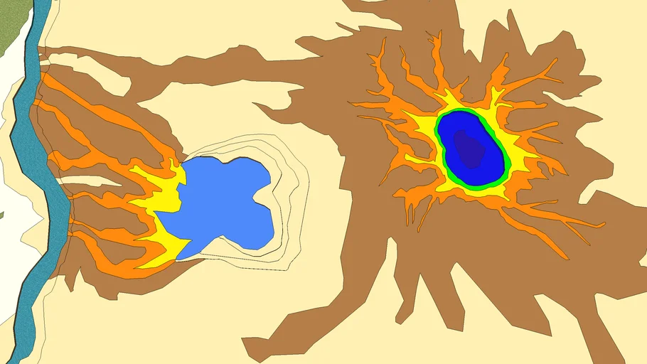 Grand Prismatic spring and Exelsior Geyser 3D Warehouse