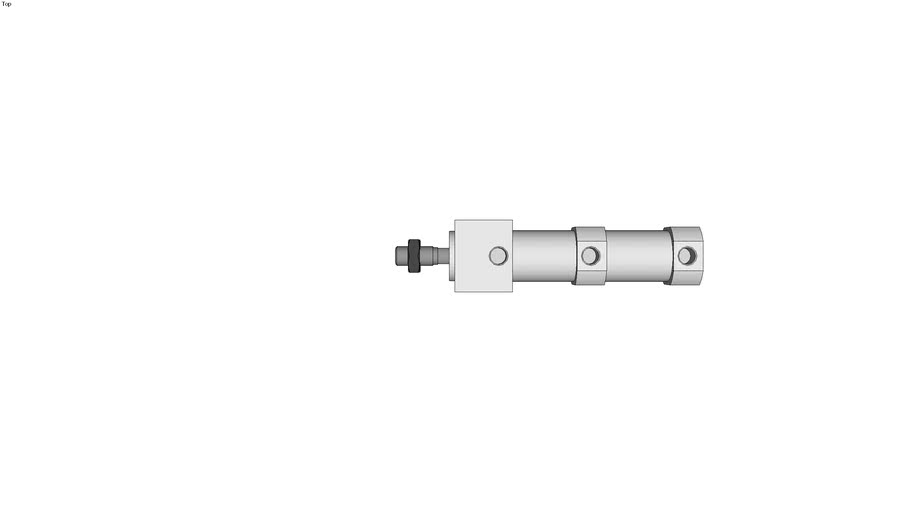 Dual Stroke Cylinder/Direct MountDouble Acting Single Rod 3D Warehouse