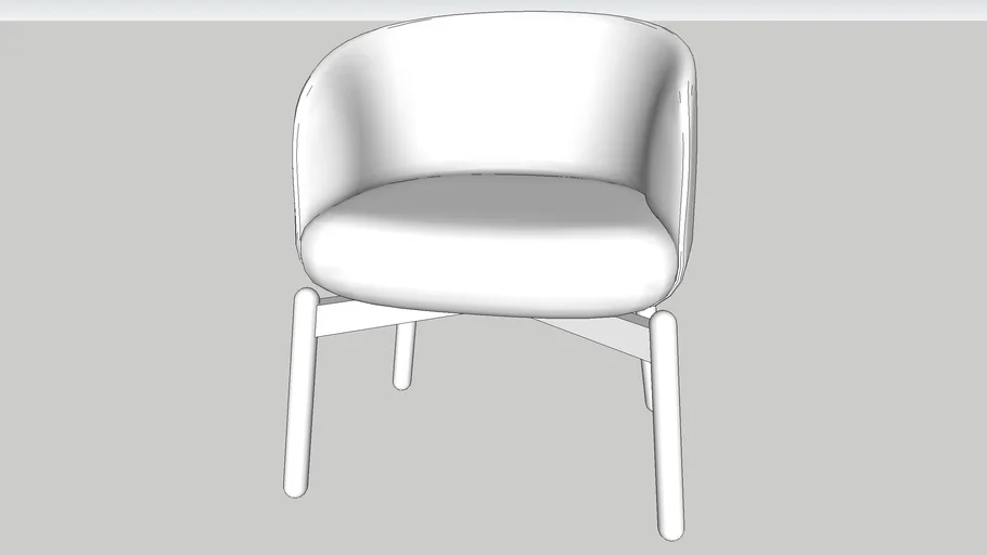+Halle Low Nest Chair 3D Warehouse