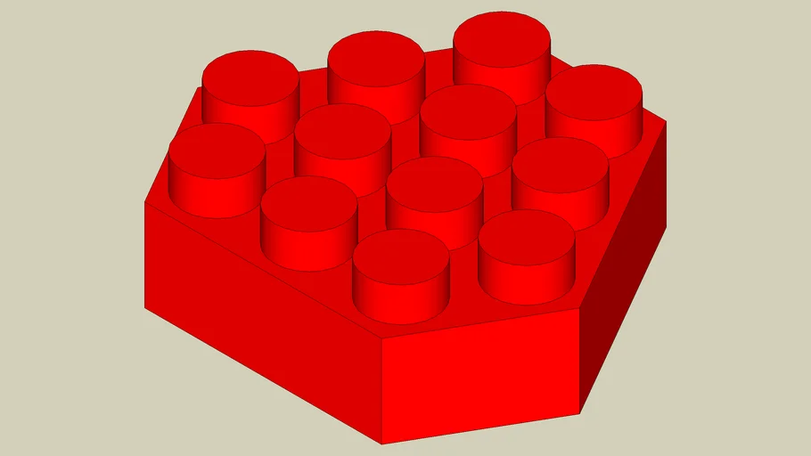 Hexagon Lego 2x3 (Triangle) | 3D Warehouse