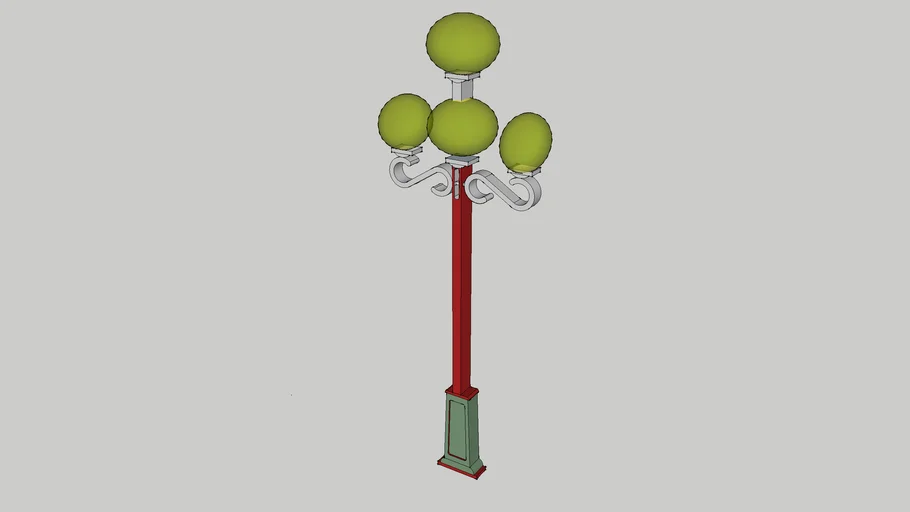 Decorative lamp post | 3D Warehouse