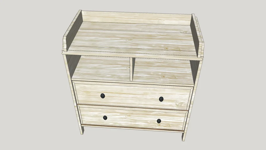 Rustic white changing table sale