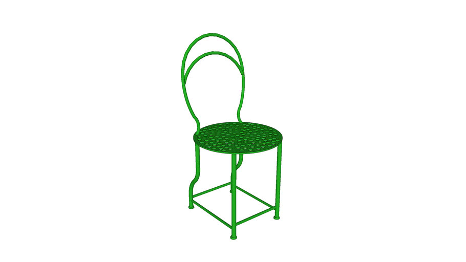 Iron garden chair 3D Warehouse