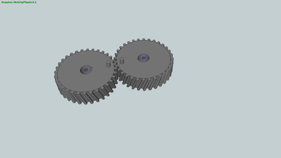 Helical Gears Sketchy Physics | 3D Warehouse