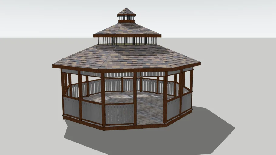 Octagon Gazebo | 3D Warehouse