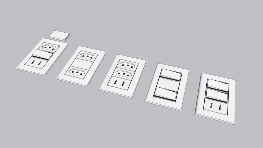 Interruptores e Tomadas + usb