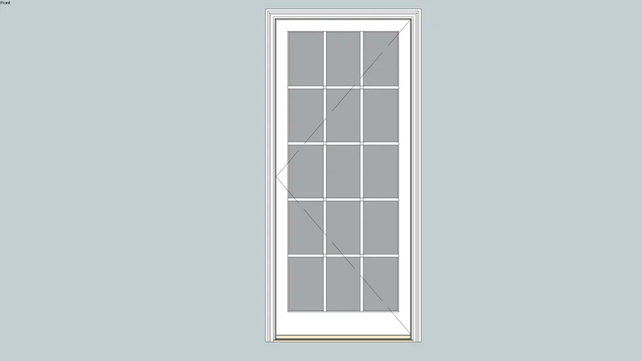 Marvin Elevate Inswing French Door 1 Panel | 3D Warehouse