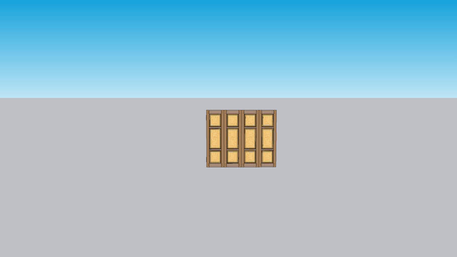 cửa sổ gỗ, wood window | 3D Warehouse