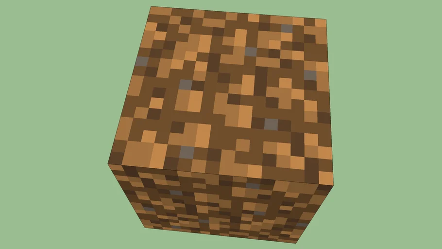 Minecraft Dirt Block 3D Warehouse