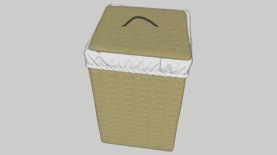 Bathroom Towel Basket 3D model