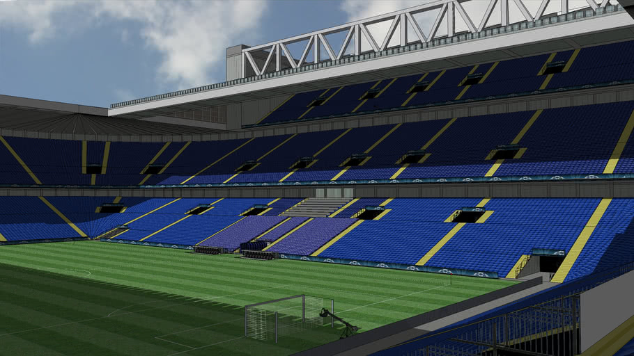 my new elland road at sunny day realistic 3D Warehouse