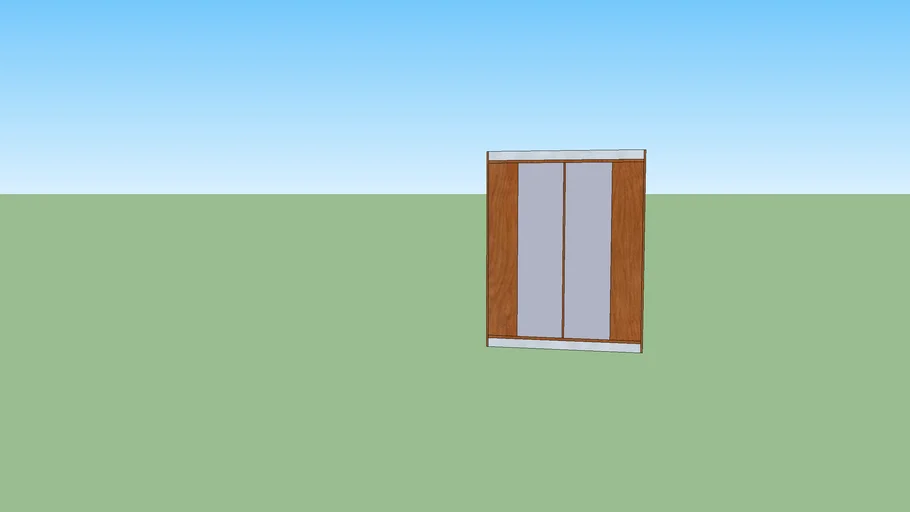 Шкаф купе в sketchup