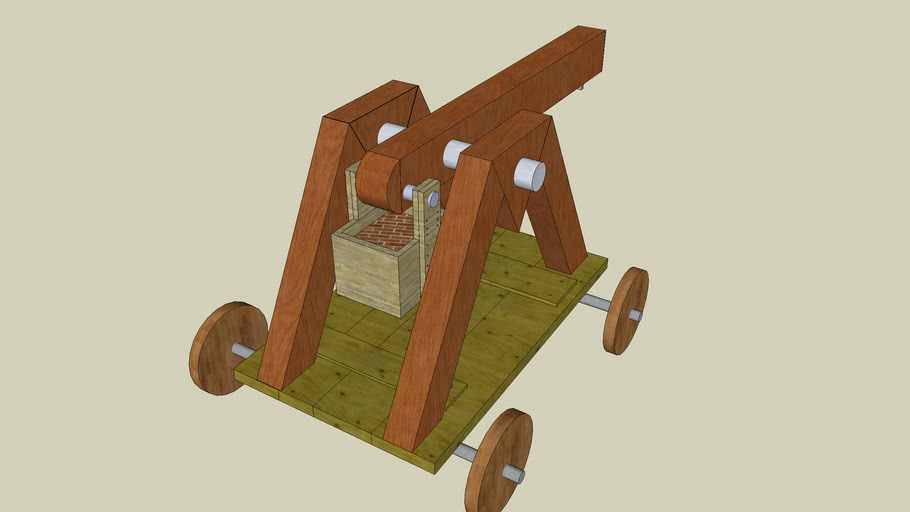 Trebuchet Floating Weight Basket Design By Jmanorama 3D Warehouse