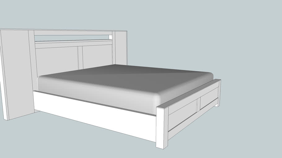 Deepesh King size bed | 3D Warehouse