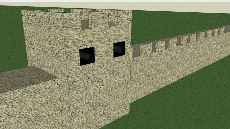 Castle Wall Section 3D Warehouse