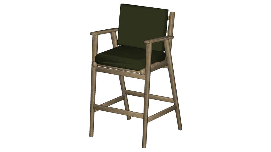 Rustic bar chair 3D Warehouse
