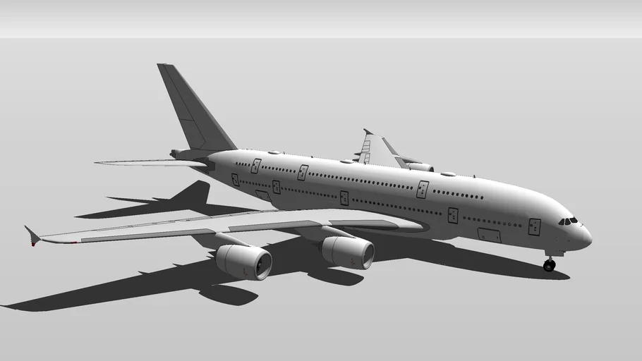 Template Airbus A380-800 | 3D Warehouse