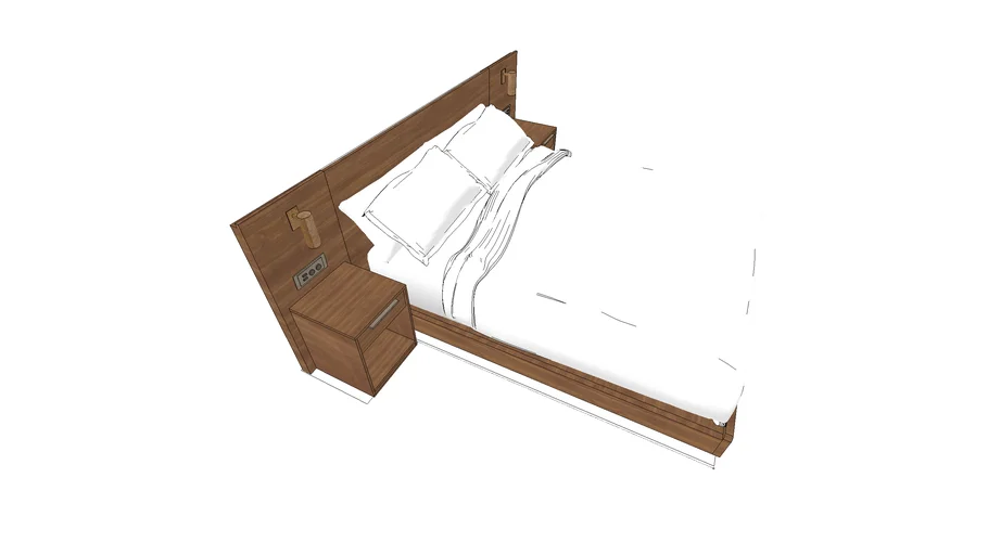 Bed- Queen Size 2D/3D