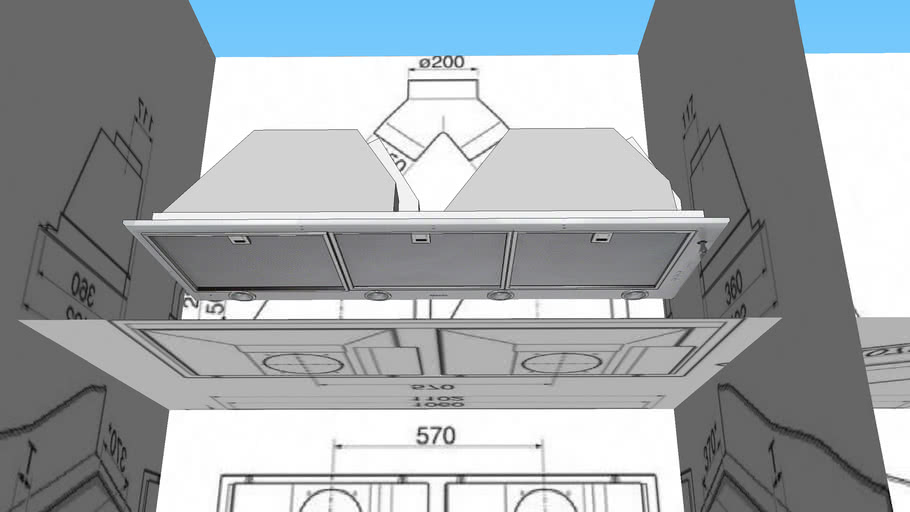 Rangehood Miele DA 2210 | 3D Warehouse