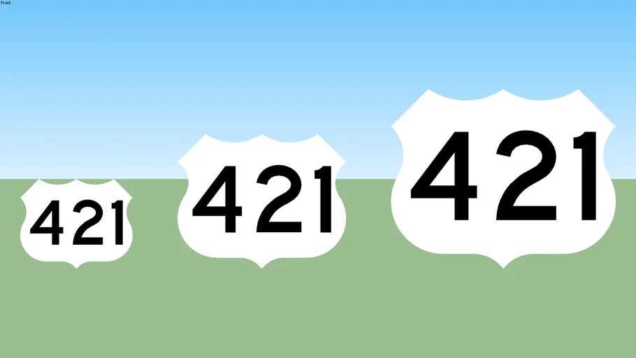 U.S. 421 Sign | 3D Warehouse