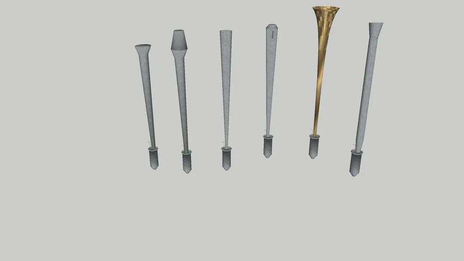 Various Reed Pipes | 3D Warehouse