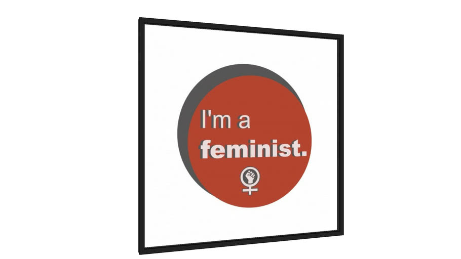Quadro I'm a feminist - Galeria9, por Jessica Melinski