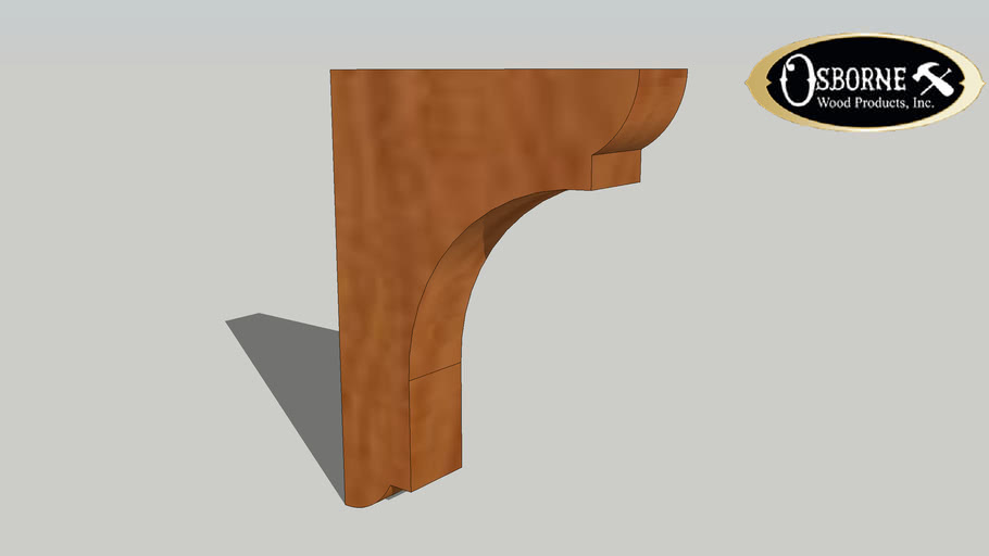 Arts and Crafts Bracket (10' x 13/4' x 71/2') 3D Warehouse