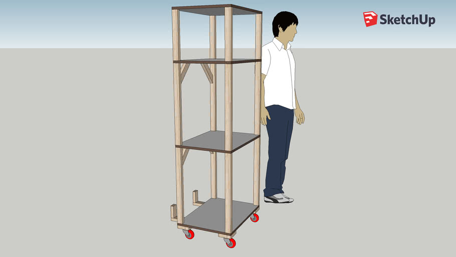 Art Canvases Rack 3D Warehouse