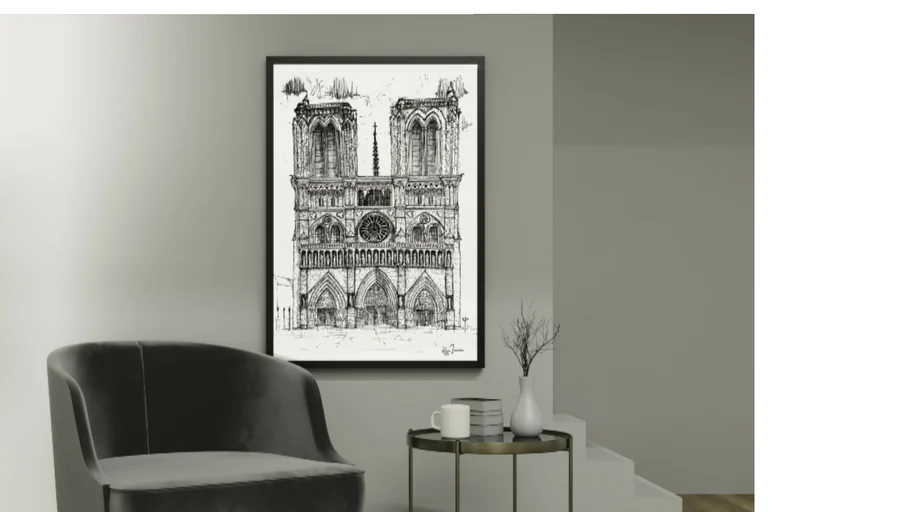 Quadro Catedral de Notre Dame | 3D Warehouse