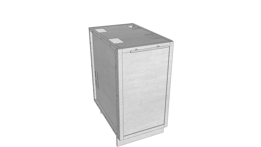 Outdoor 18' trash Alta door style 3D Warehouse