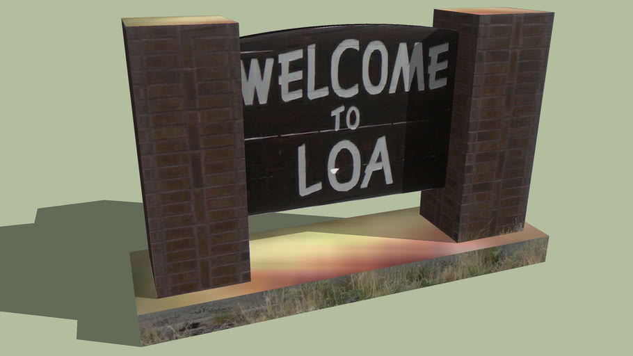Sign Loa, Utah 3D Warehouse