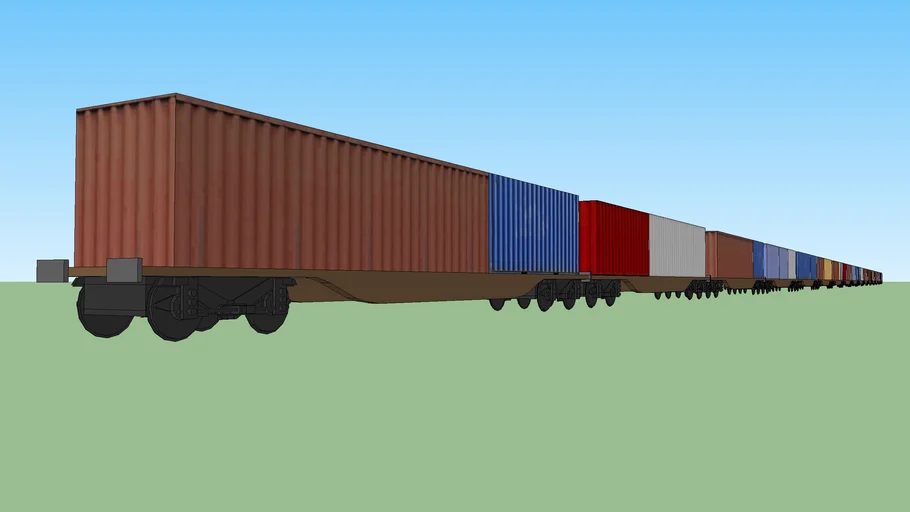 Container trein set | 3D Warehouse