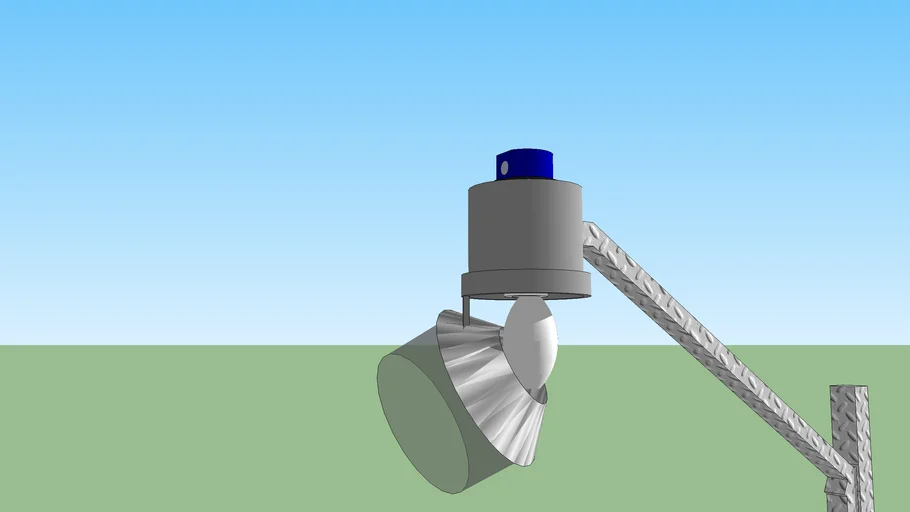 Poste de luz roto (broken street light) 3D Warehouse