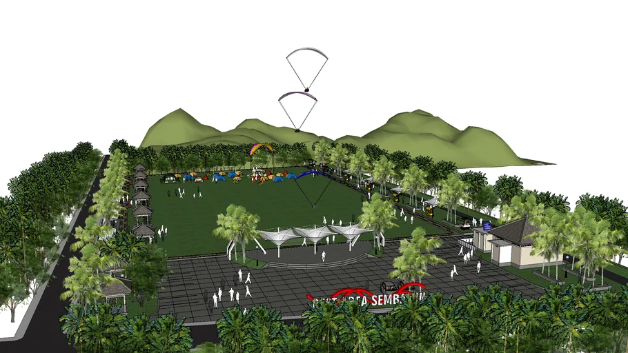 Rest Area Sembalun 3D Warehouse