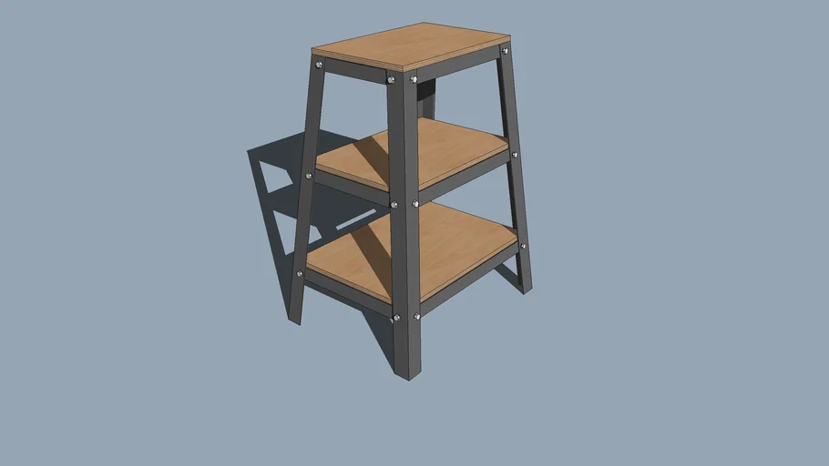 Heavy Duty Equipment Base 18in x 12in 3D Warehouse