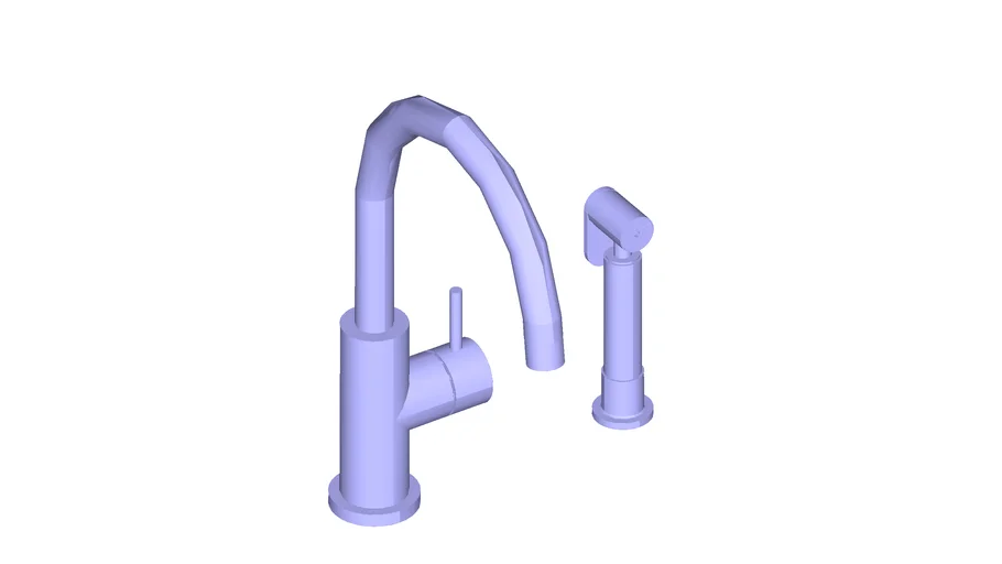 JUSTIME Kitchen faucet w/ sprayer_6772-97-82S1 水龍頭 | 3D Warehouse